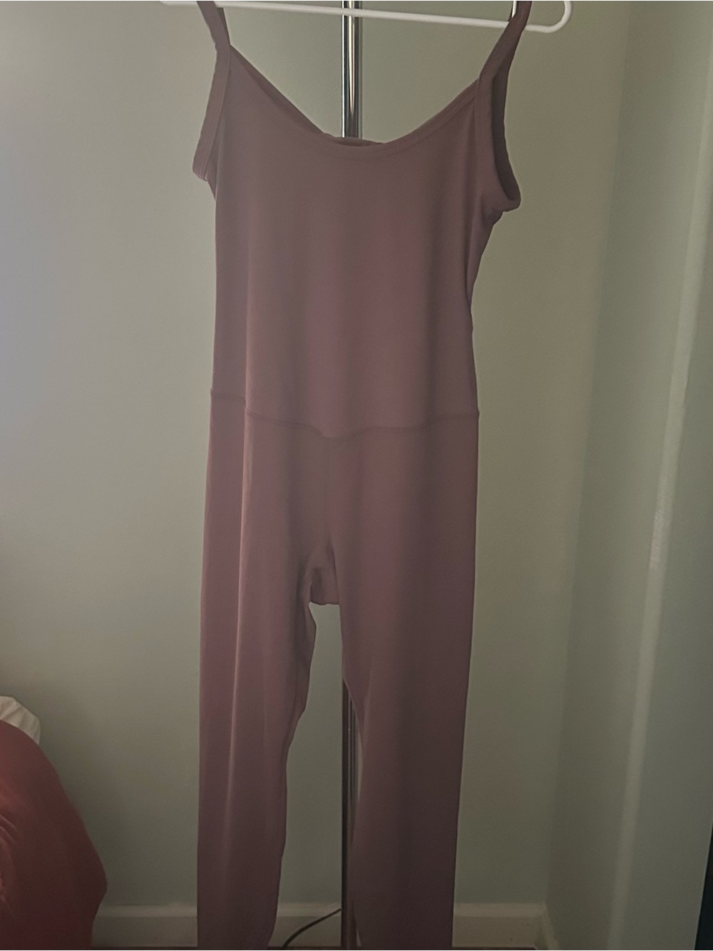 all in motion Brown Spaghetti Strap Jumpsuit Bodysuit, XL